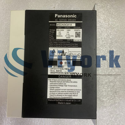Panasonic MSDA043A1A AC SERVO DRIVE 400W WITHOUT BRAKE STRAIGHT SHAFT NEW